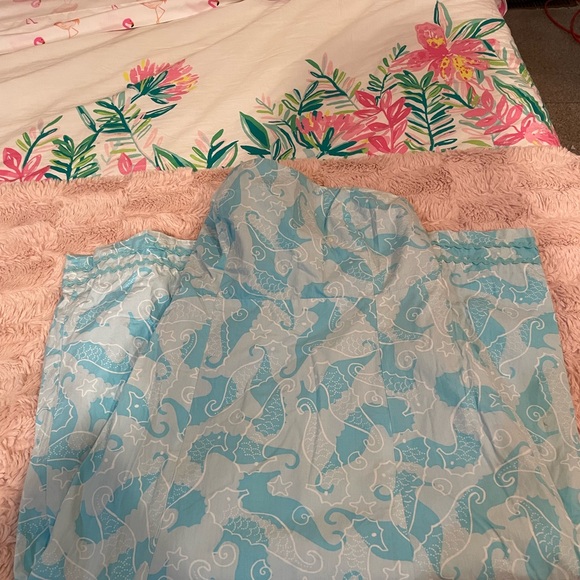 Vintage Strapless Blue Lilly Pulitzer Sea horse Dress size 2 - Picture 5 of 7